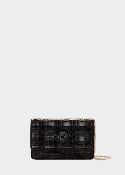 Versace Crystal Palazzo Evening Bags γυναικεια μαυρα | HKSJU31