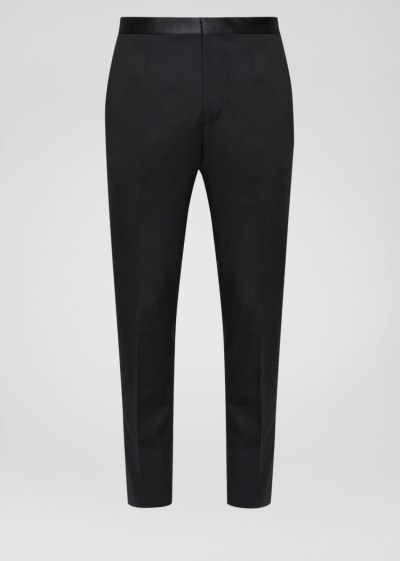 Versace Formal Virgin Wool Trousers παντελόνι ανδρικα μαυρα | OR2DU95