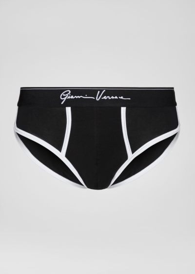 Versace GV Signature Briefs εσωρουχα ανδρικα μαυρα | PML5M73