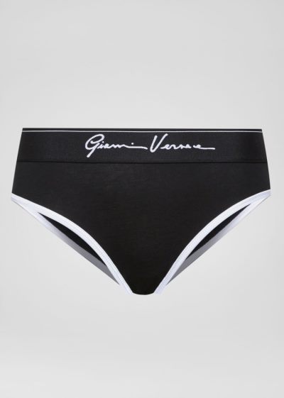 Versace GV Signature Briefs εσωρουχα γυναικεια μαυρα | QO177JA