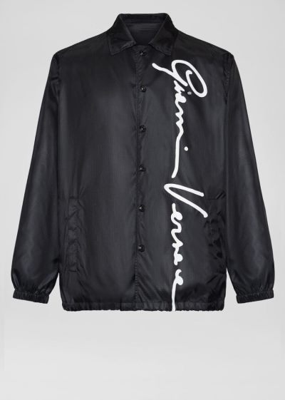 Versace GV Signature Jacket μπουφαν ανδρικα μαυρα | L1JI54N