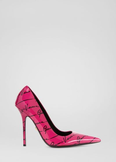 Versace GV Signature Pumps γοβεσ γυναικεια ροζ μαυρα | O0XPI9T