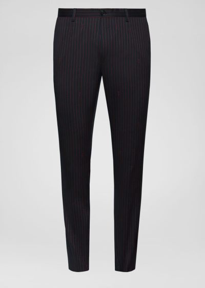 Versace GV Signature Trousers παντελόνι ανδρικα μπλε κοκκινα | ACTDU0M