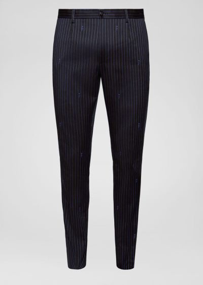 Versace GV Signature Trousers παντελόνι ανδρικα μπλε | KR0YYX9