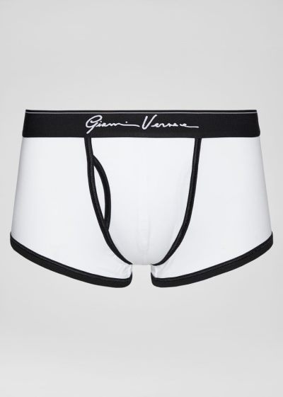 Versace GV Signature Trunks εσωρουχα ανδρικα ασπρα | CT29LY9