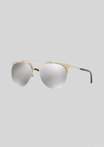 Versace Gold #Frenergy Pilot γυαλια ηλιου ανδρικα χρυσο χρωμα | B8YDCSH