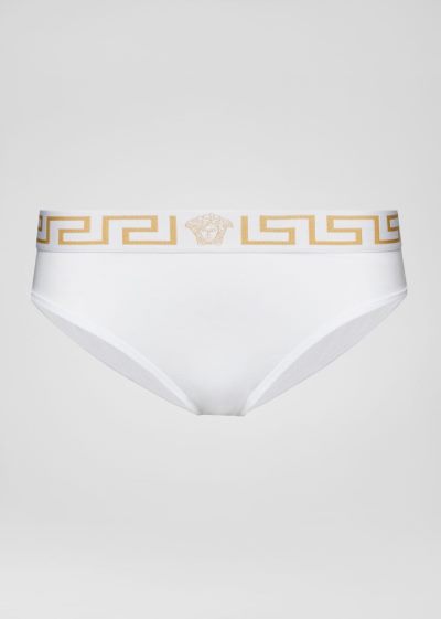 Versace Greca Border Briefs εσωρουχα γυναικεια ασπρα | Z77NZX2