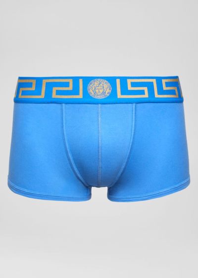 Versace Greca Border Trunks εσωρουχα ανδρικα μπλε | F6SRXFN
