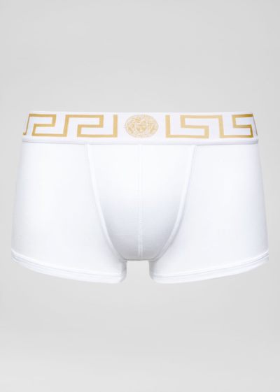 Versace Greca Border Trunks εσωρουχα ανδρικα ασπρα | FBKSPUW