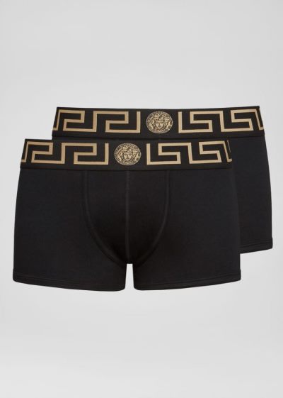 Versace Greca Border Trunks εσωρουχα ανδρικα μαυρα | MGK16Q4