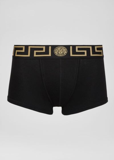 Versace Greca Border Trunks εσωρουχα ανδρικα μαυρα | PCRAEBP