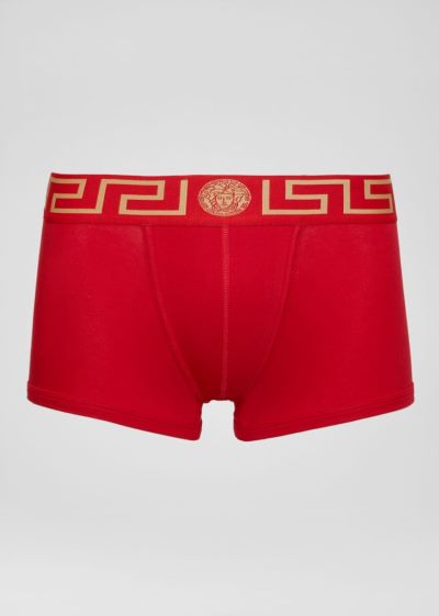 Versace Greca Border Trunks εσωρουχα ανδρικα κοκκινα | RXWWQN5