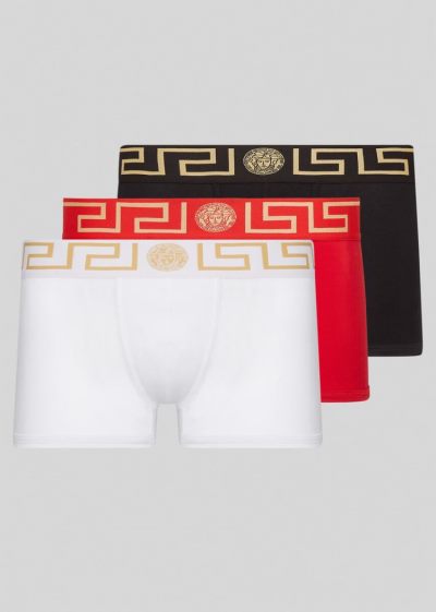 Versace Greca Border Trunks εσωρουχα ανδρικα κοκκινα | XQEU3AZ