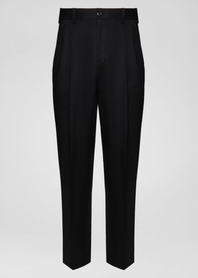 Versace High Waisted Formal Trousers παντελόνι ανδρικα μαυρα | Y58PUTP