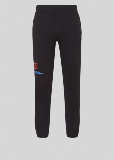 Versace Home Signature Logo Trackpants παντελόνι ανδρικα μαυρα | 51CC2BP