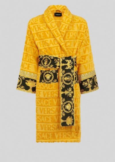 Versace I ♡ Baroque Bathrobe Μπουρνούζια ανδρικα κίτρινα | PNWGNMX