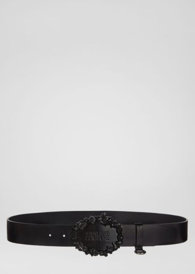 Versace Jeans Couture Baroque πόρπης Belt ζωνη Jeans Couture μαυρα | AOHTQY7