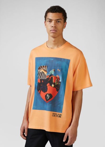 Versace Jeans Couture Collage Capsule CollectionT Shirt μπλουζακια Jeans Couture Πολύχρωμο | ZEINHKD