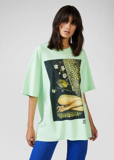 Versace Jeans Couture Collage Capsule συλλογη T Shirt μπλουζακια Jeans Couture πρασινο | 9DUTPEO