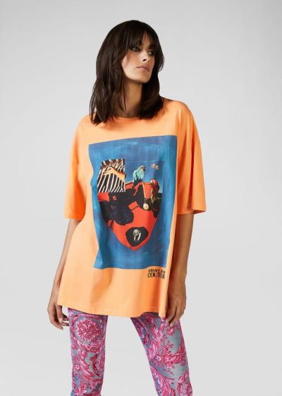 Versace Jeans Couture Collage Capsule συλλογη T Shirt μπλουζακια Jeans Couture Πολύχρωμο | OYAQHL1