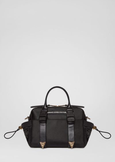 Versace Jeans Couture Heritage Hardware Handbag τσαντα Jeans Couture μαυρα | Y5X2OH0