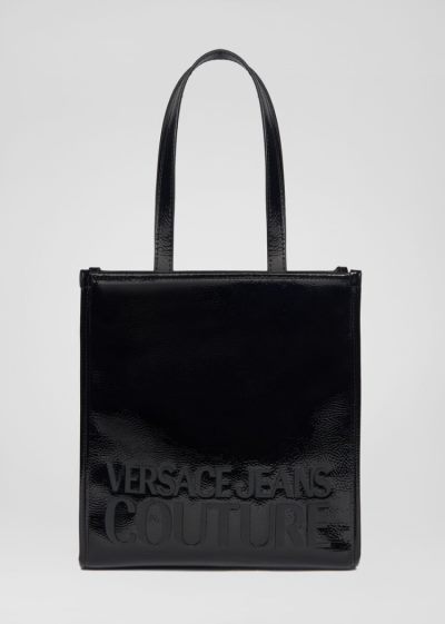 Versace Jeans Couture Large Logo Tote Bag τσαντα Jeans Couture μαυρα | 35HE1C3