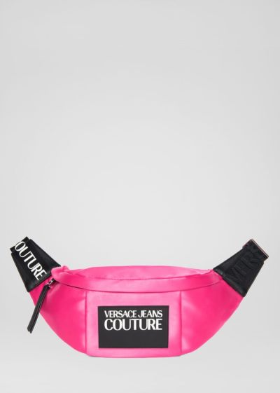 Versace Jeans Couture Logo Patch Belt Bag τσαντα Jeans Couture ροζ | D22WWJF