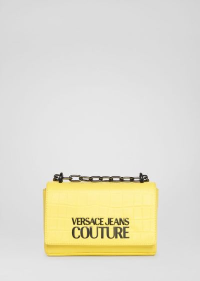 Versace Jeans Couture Logo Shoulder Bag τσαντα Jeans Couture κίτρινα | 2J6HGFF