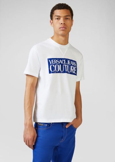 Versace Jeans Couture Logo T Shirt μπλουζακια Jeans Couture μπλε | NVSY64F