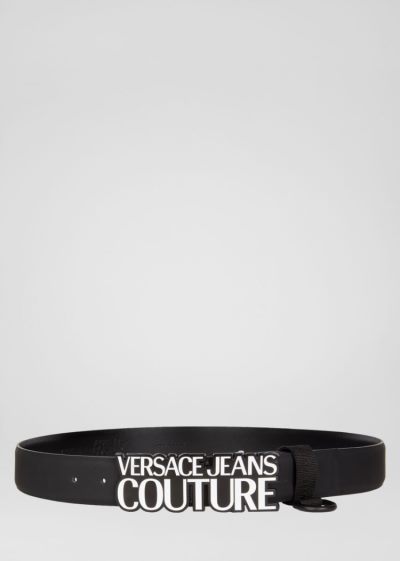 Versace Jeans Couture Logo πόρπης Belt ζωνη Jeans Couture μαυρα | 8PQJEVY
