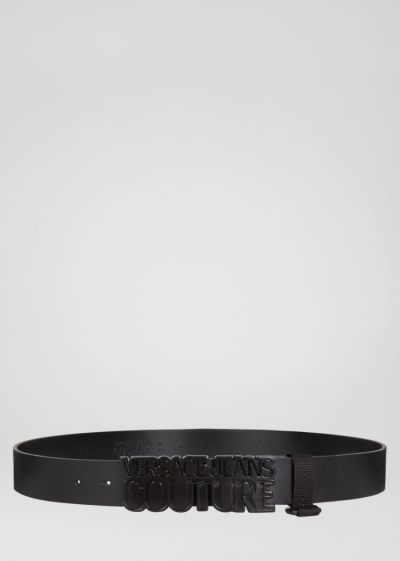Versace Jeans Couture Logo πόρπης Belt ζωνη Jeans Couture μαυρα | XN10NCB