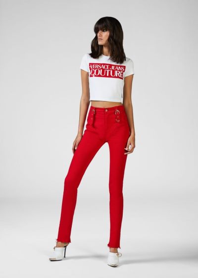 Versace Jeans Couture πόρπης Detail Jeans τζιν παντελονι Jeans Couture κοκκινα | IZPUHNL
