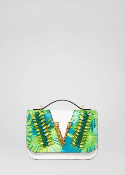 Versace Jungle Print Virtus Shoulder Bag Virtus Bag γυναικεια Πολύχρωμο | C698QMM