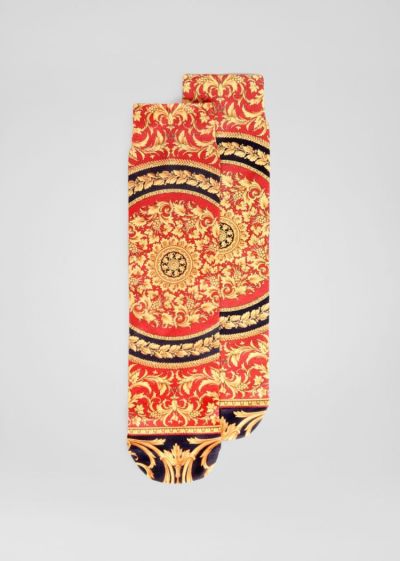 Versace Le Pop Classique Print Socks καλτσεσ ανδρικα Πολύχρωμο | CX9LQGD