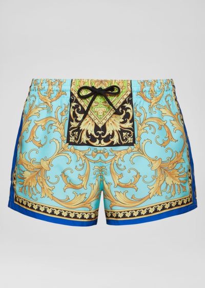 Versace Le Pop Classique Print Swim Shorts μαγιό ανδρικα Πολύχρωμο | J7BN2LH