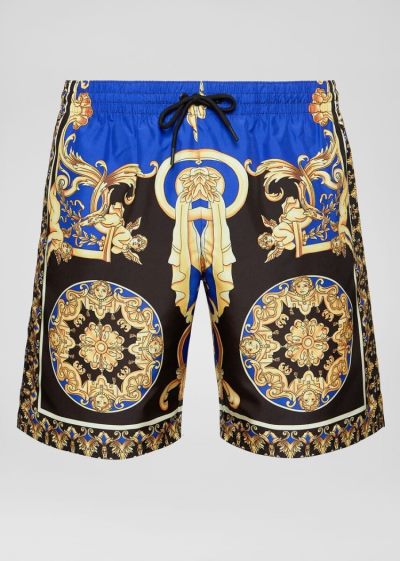 Versace Le Pop Classique Print Swim Trunks μαγιό ανδρικα Πολύχρωμο | Q8SSEAF