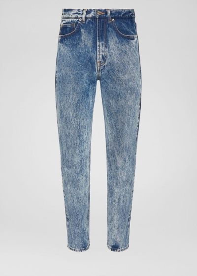 Versace Marble Wash Jeans τζιν παντελονι ανδρικα μπλε | CVLED5L