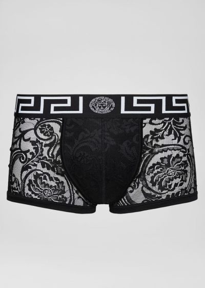 Versace Medusa δαντελα Trunks εσωρουχα ανδρικα μαυρα | 9FN782K