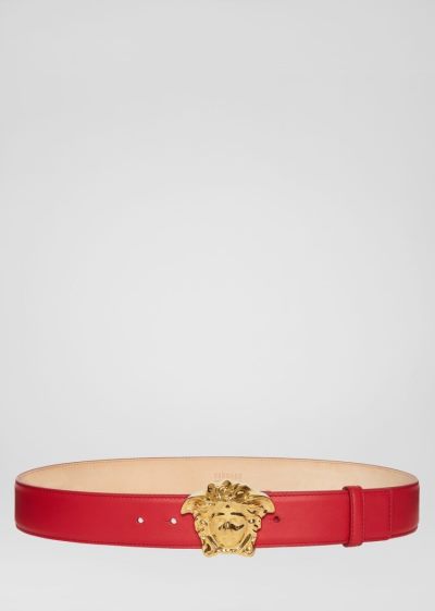 Versace Palazzo Belt with Medusa πόρπης ζωνη ανδρικα κοκκινα | ZUAUIEH