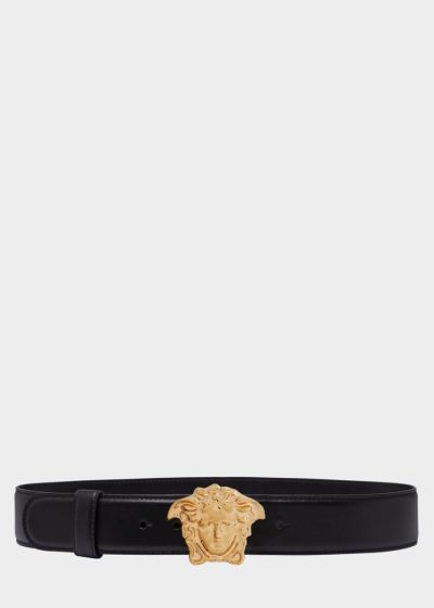 Versace Palazzo calf leather belt ζωνη γυναικεια μαυρα | 8INLY9Z