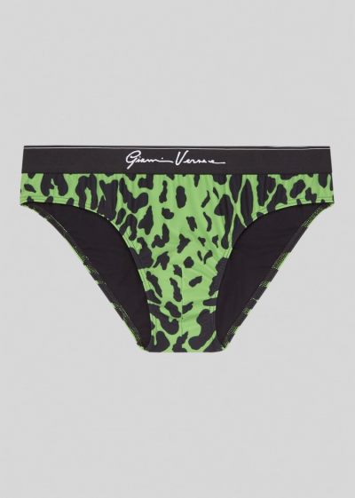 Versace Pop Animalier Swim Briefs μαγιό ανδρικα Πολύχρωμο | PV0ZMMR