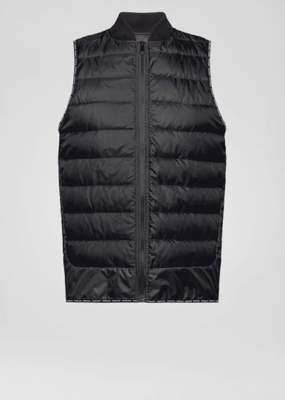 Versace Puffer Vest μπουφαν ανδρικα μαυρα | 6HDYD9Z