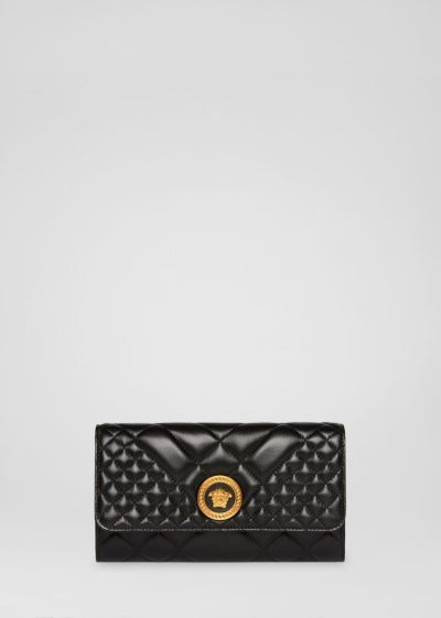 Versace Quilted Medusa Evening Bag Evening Bags γυναικεια μαυρα | DF46UTC