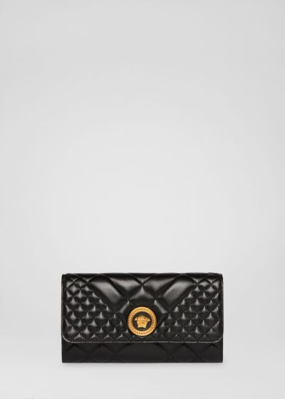 Versace Quilted Medusa Evening Bags γυναικεια μαυρα | 18BN4KG