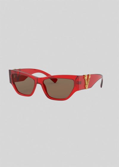 Versace Red Virtus Cat-Eye γυαλια ηλιου γυναικεια κοκκινα | D2KW28Q