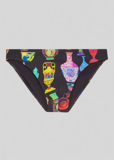 Versace Seven Vessels Print Swim Briefs μαγιό ανδρικα Πολύχρωμο | 1PBIHJY