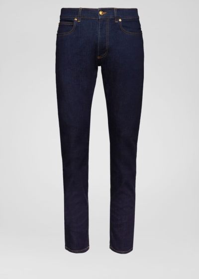 Versace Slim Fit Jeans τζιν παντελονι ανδρικα μπλε | Q08O1HM