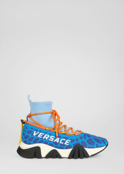 Versace Squalo Knit Trainers αθλητικα ανδρικα μπλε | DYYV2AJ