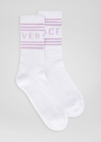 Versace Vintage Logo Socks καλτσεσ γυναικεια γκρι | EXXEST0