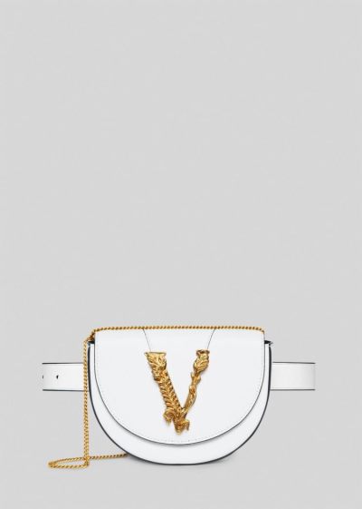 Versace Virtus Belt Bag Τσαντα Μεσησ γυναικεια ασπρα | 3NSYU6N